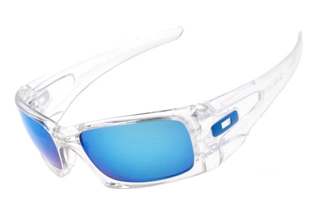 Oakley crankcase sunglasses matte clear/ice iridium polarized