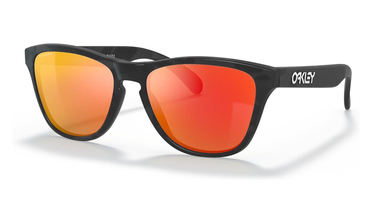 Oakley Frogskins Xs Youth Fit Sunglasses Matte Black Camo Frame Prizm Ruby Lens