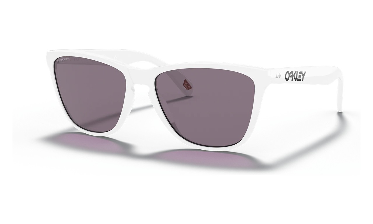 Oakley Frogskins 35th Anniversary Sunglasses Polished White Frame Prizm Grey Lens