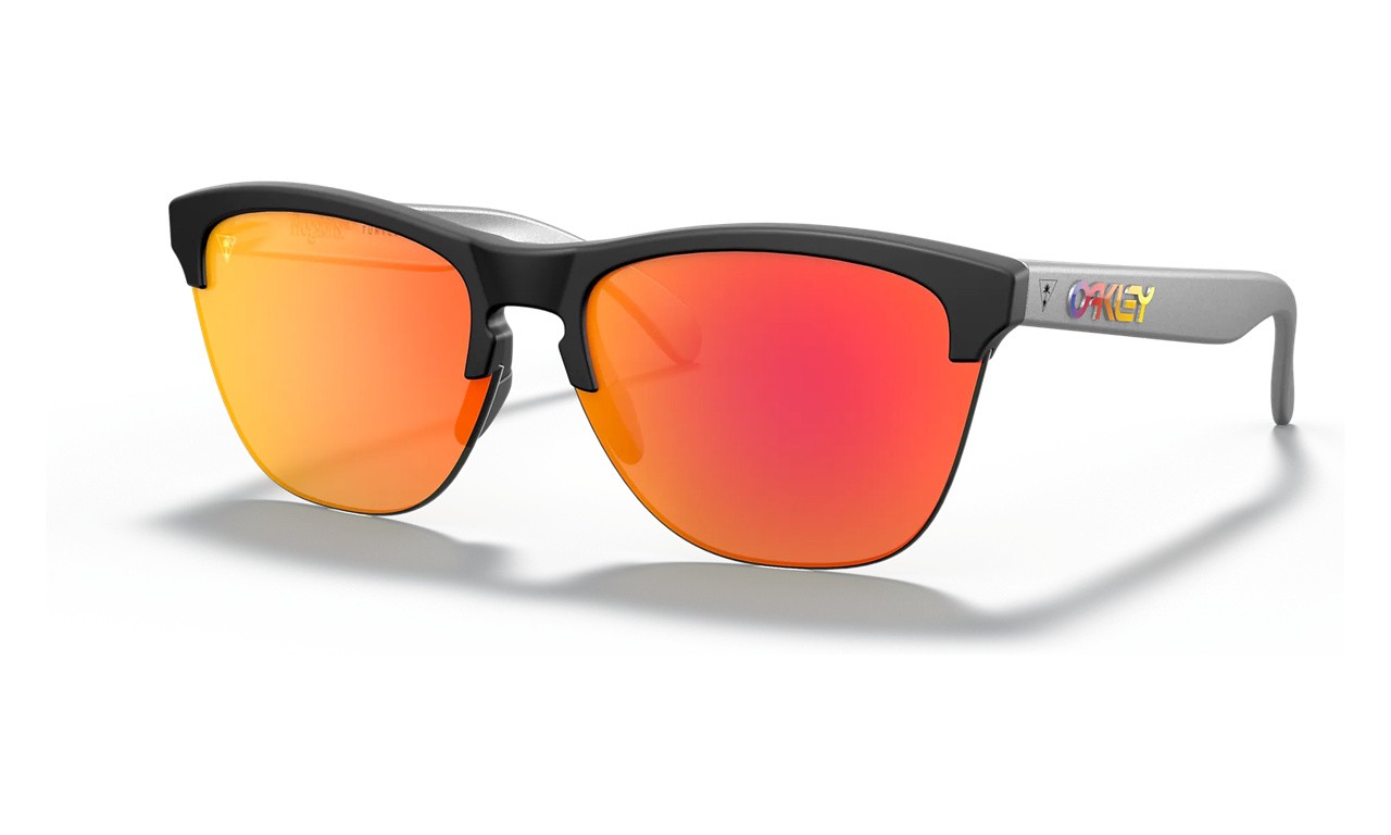 Oakley Oakley X Turtle Beach Frogskins Lite Sunglasses Matte Black Frame Prizm Ruby Lens