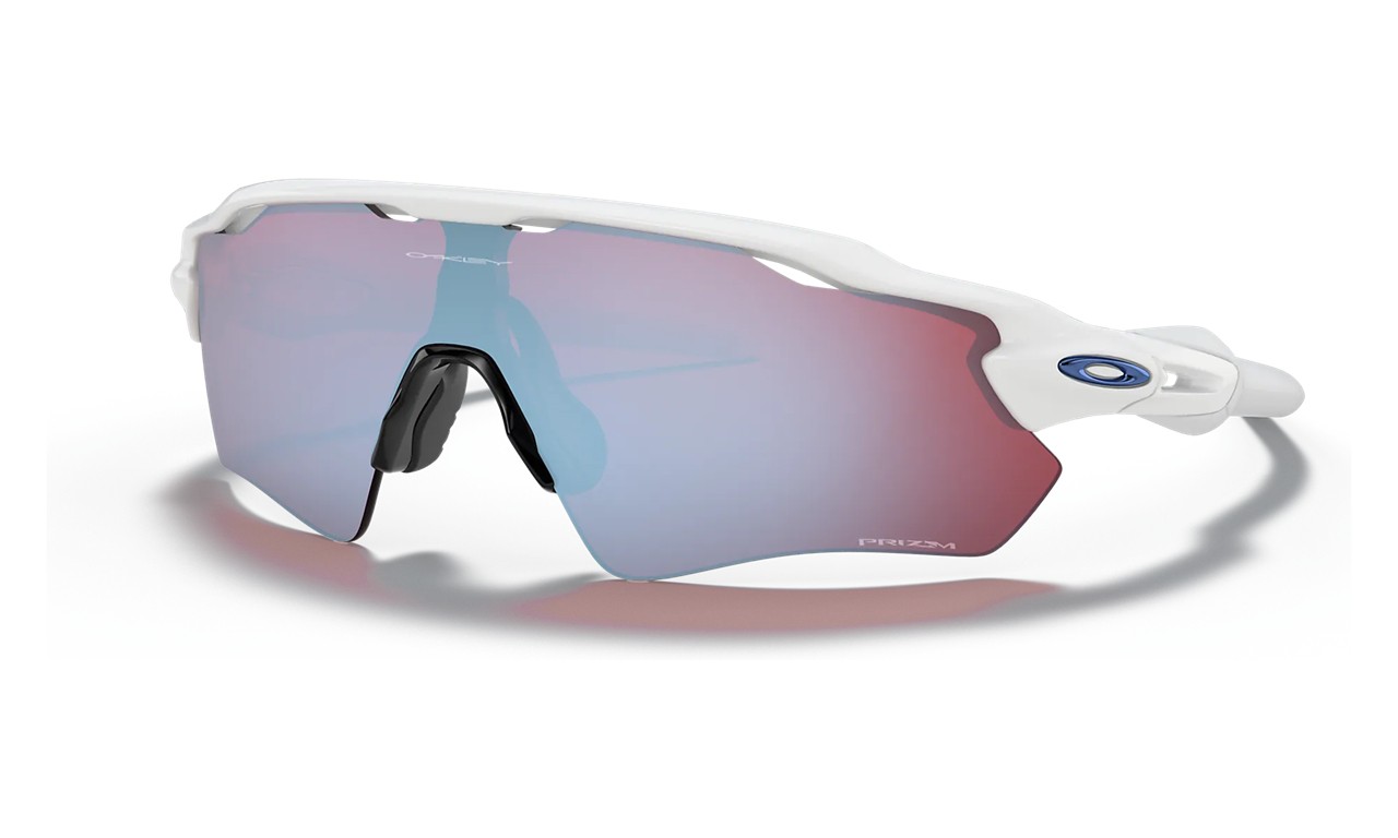 Oakley Radar Ev Path Sunglasses Polished White Frame Prizm Snow Sapphire Lens