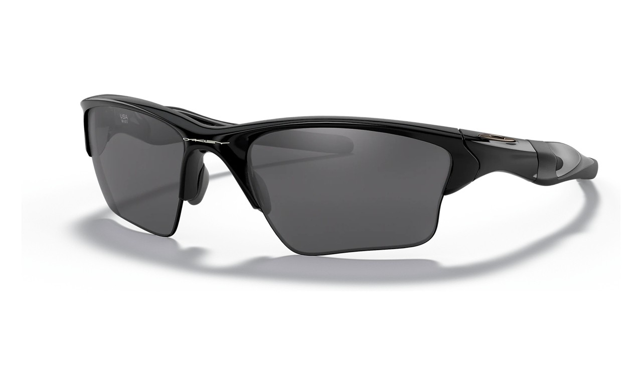 Oakley Half Jacket 2.0 Xl Sunglasses Polished Black Frame Black Iridium Lens