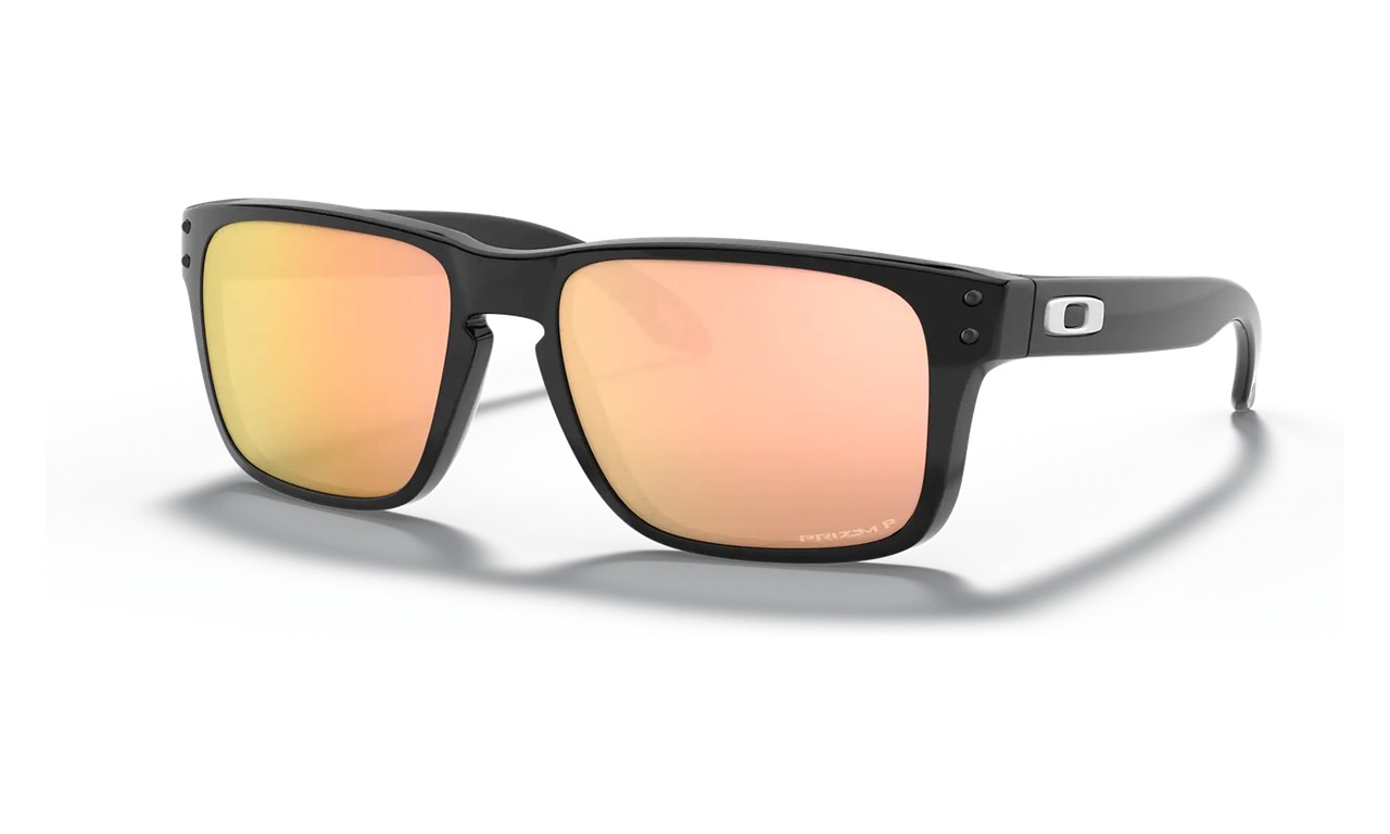 Oakley Holbrook Xs Youth Fit Sunglasses Polished Black Frame Prizm Rose Gold Polarized Lens