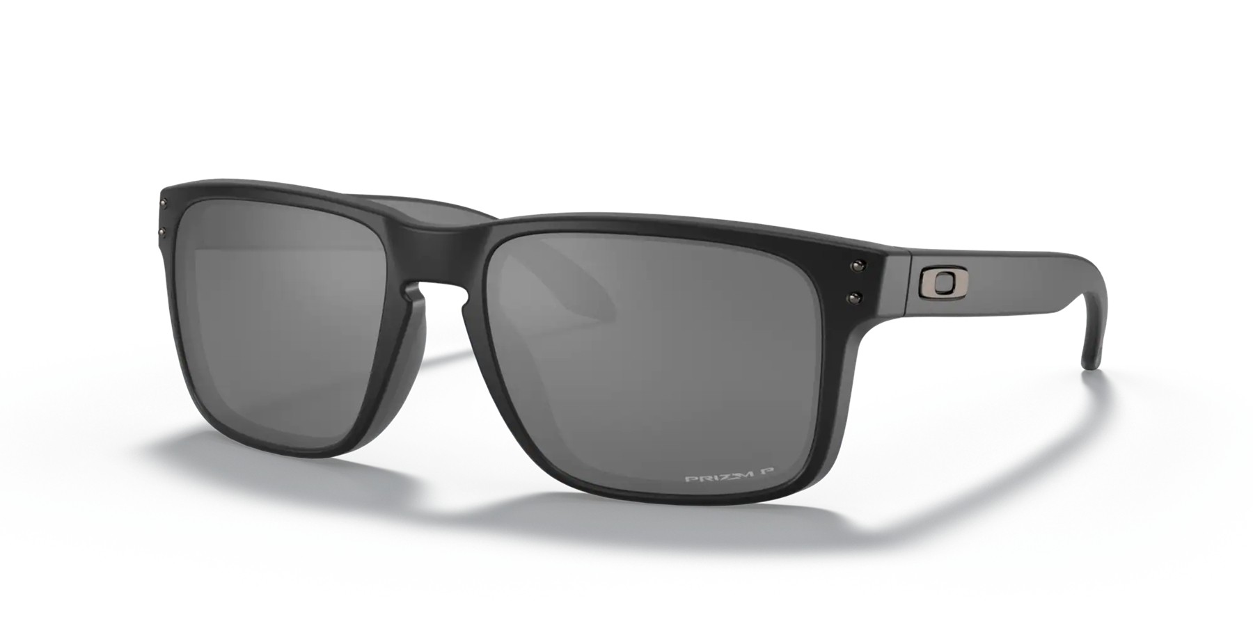 Oakley Holbrook Low Bridge Fit sunglasses Matte Black Black frame Prizm Black Polarized lens