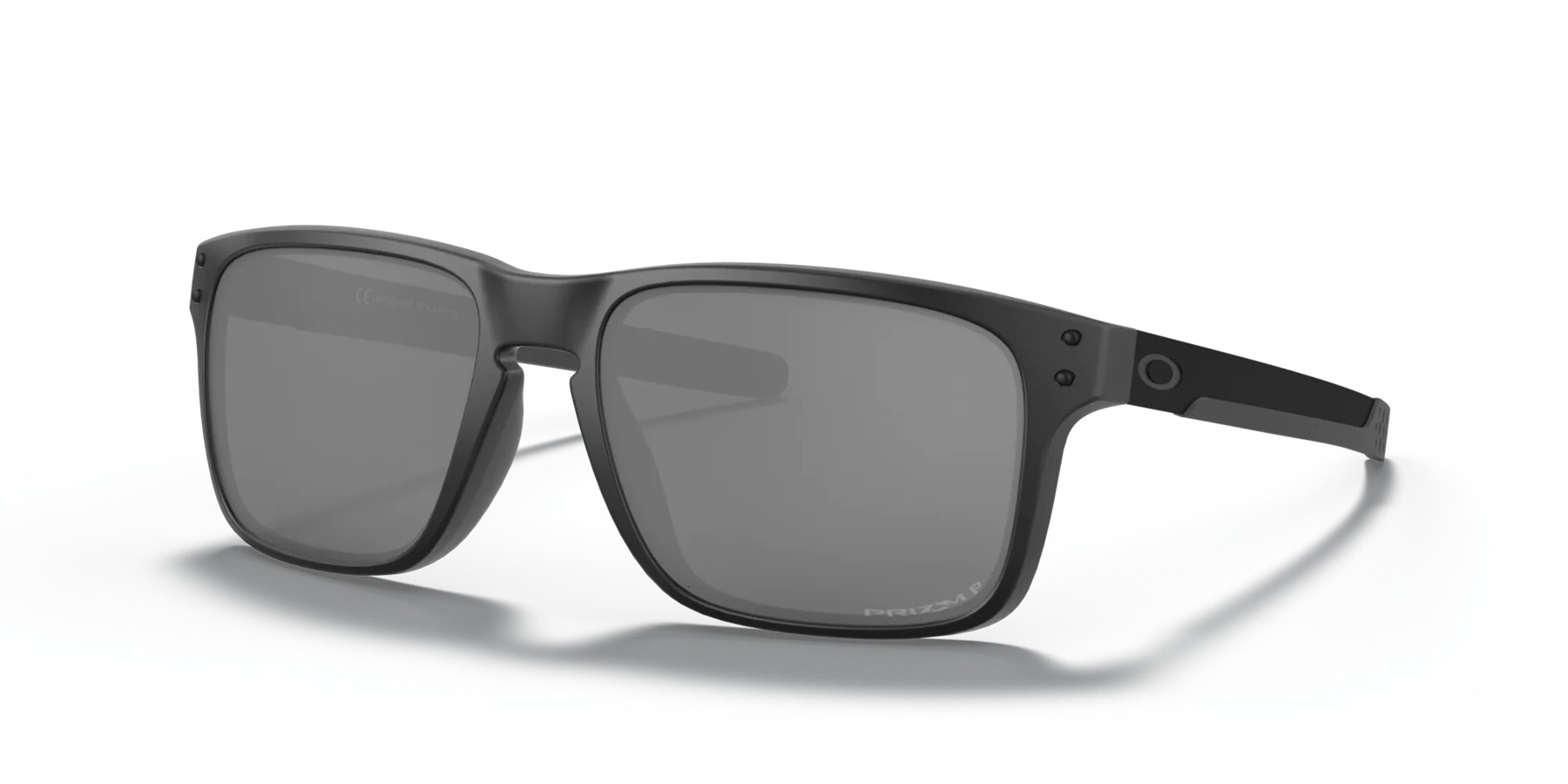 Oakley Holbrook Mix Low Bridge Fit sunglasses Matte Black frame Prizm Black Polarized lens