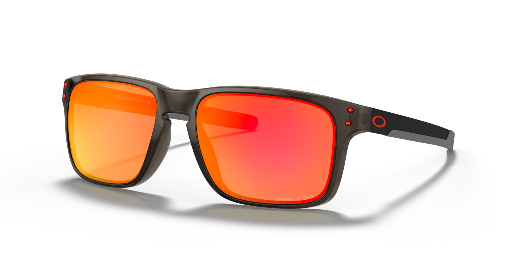 Oakley Holbrook Mix Low Bridge Fit sunglasses Grey Smoke frame Prizm Ruby lens