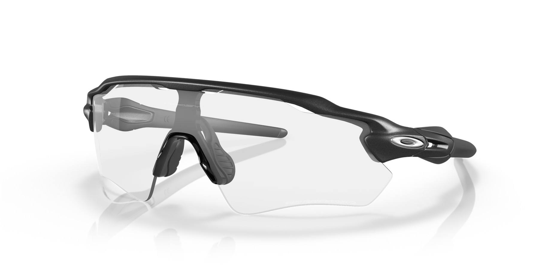 Oakley Radar EV Path sunglasses Steel frame Clear To Black Iridium Photochromic lens