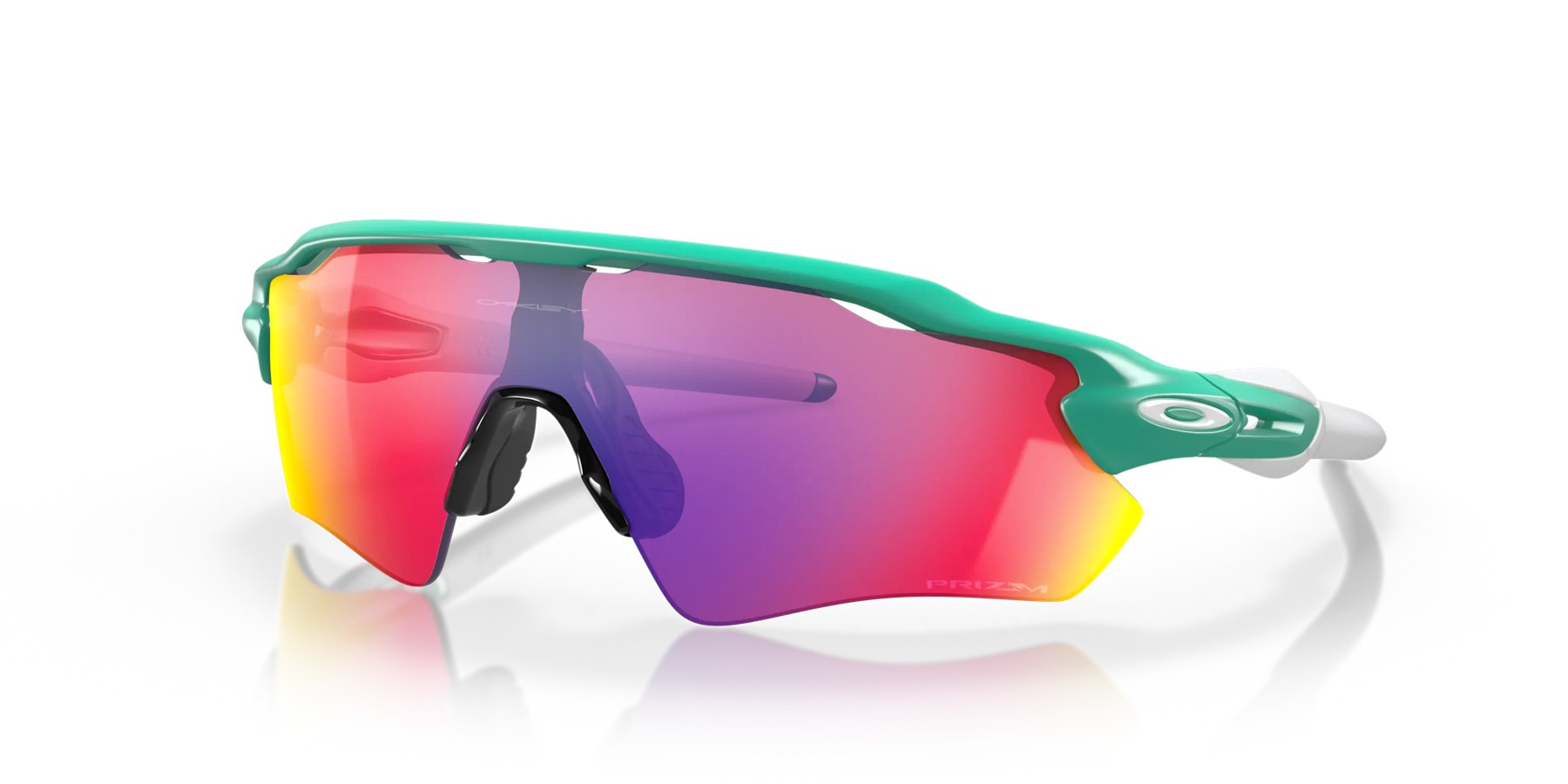 Oakley Radar EV Path Heritage Colors Collection sunglasses Matte Celeste frame Prizm Road lens