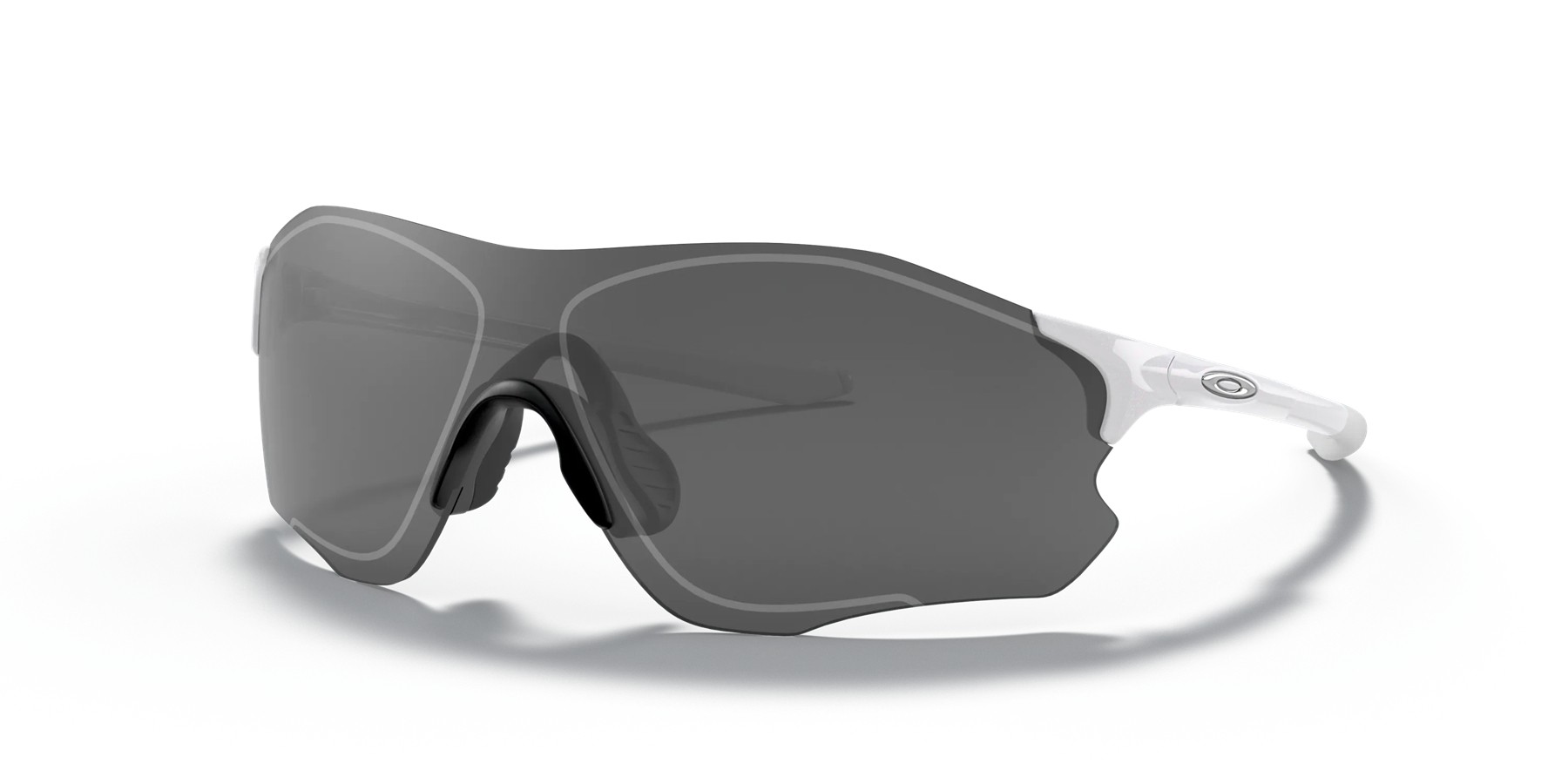 Oakley EVZero Path Low Bridge Fit sunglasses Pearl White frame Slate Iridium lens
