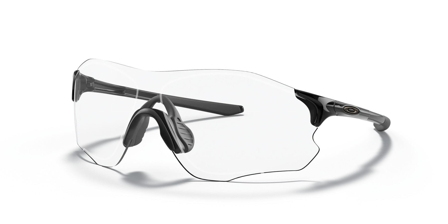 Oakley EVZero Path Low Bridge Fit sunglasses Polished Black frame Clear lens