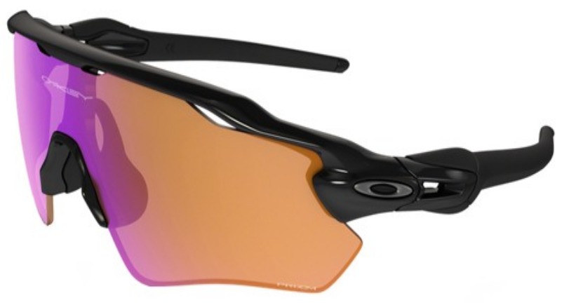 Oakley Radar Sunglasses Polished Black Frame Orange/Purple Lens