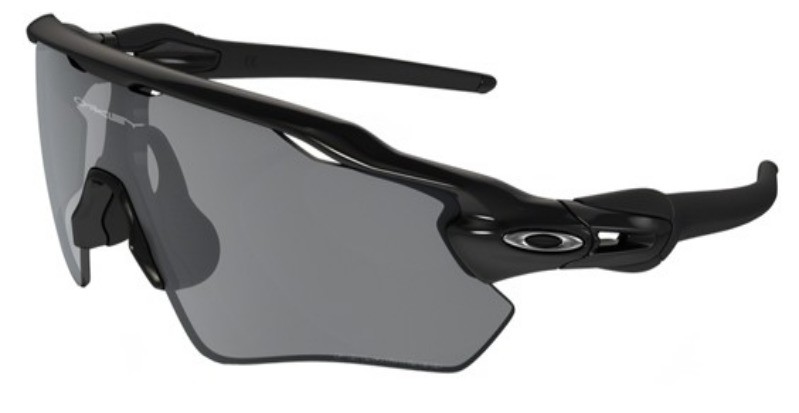 Oakley Radar Sunglasses Polished Black Frame Black Lens