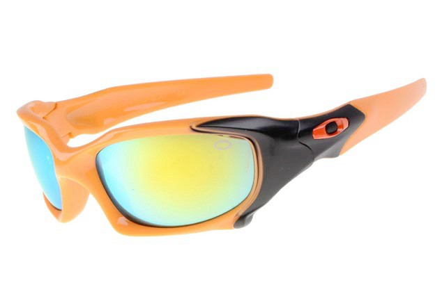 Oakley pit boss sunglasses in polished orange / fire iridium