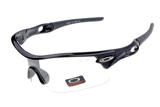 Oakley radar pitch sunglasses in polished black / clear iridium