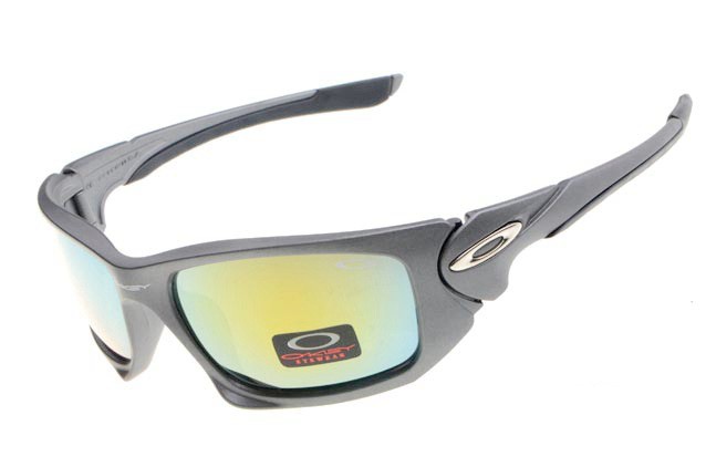Oakley scalpel sunglasses in matte grey / fire iridium