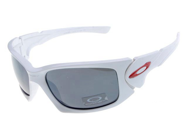Oakley scalpel sunglasses in matte white / black iridium
