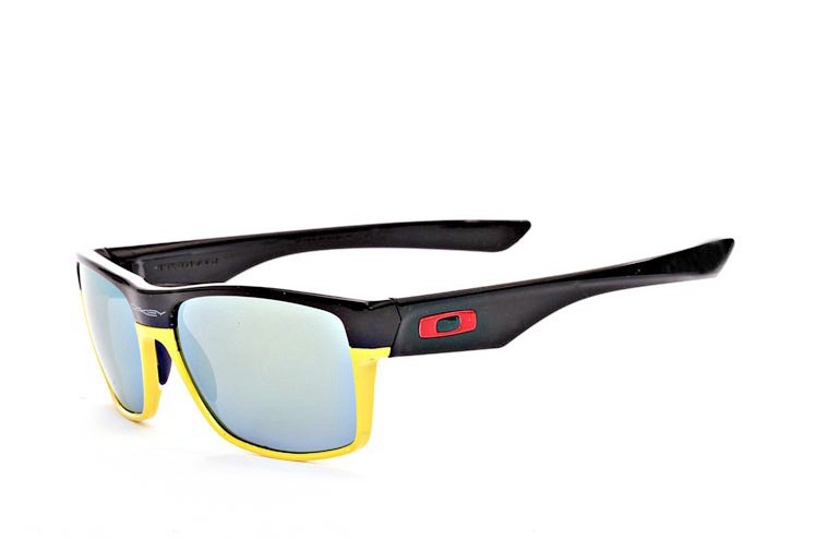 Oakley twoface sunglasses in matte black / yellow / ice iridium