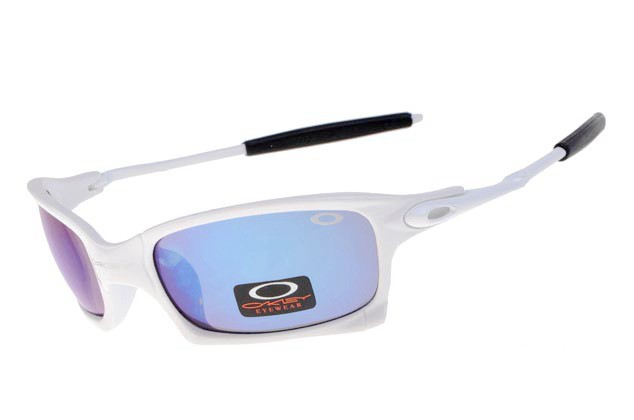 Oakley x squared sunglasses in white / ice iridium