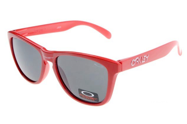Oakley frogskins sunglasses in red and black iridium