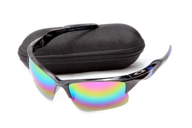 Oakley half jacket 2.0 sunglass polished black / fire iridium
