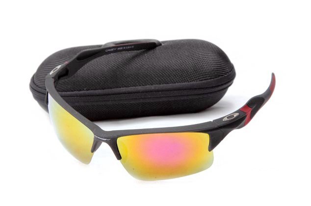 Oakley half jacket 2.0 sunglass matte black / fire iridium