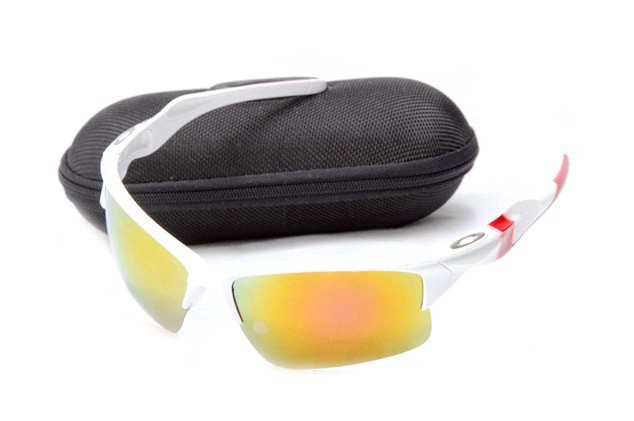 Oakley half jacket 2.0 sunglass white / fire iridium