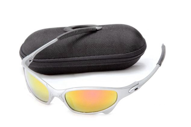 Oakley juliet sunglasses in silver streak / fire iridium