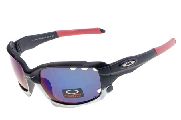 Oakley limited edition fathom racing jacket sunglasses in polished black / ice iridium