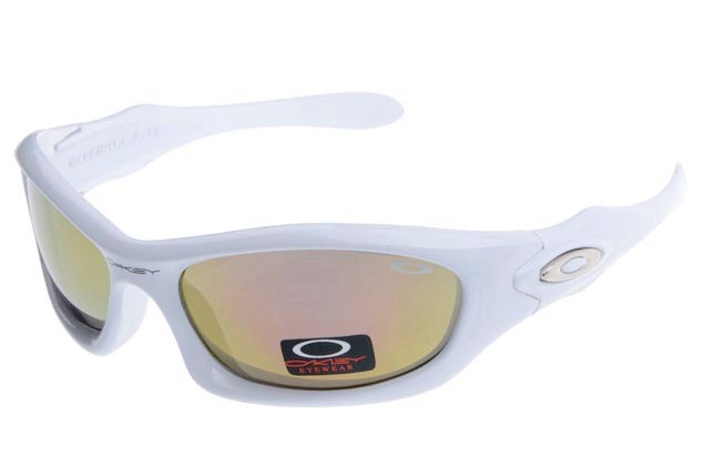Oakley monster dog polished in white / fire iridium