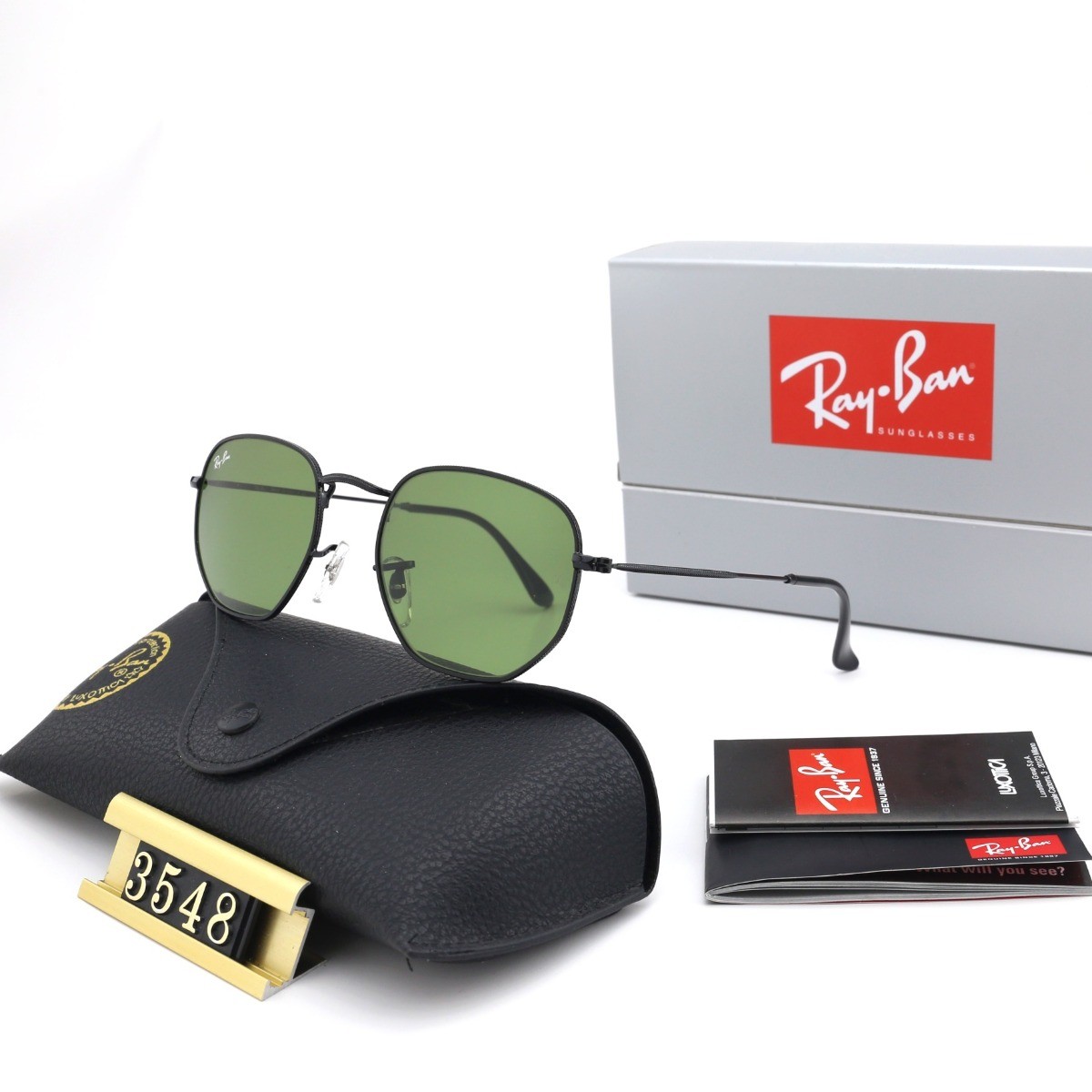 Ray Ban RB3548 Sunglasses Green/Black