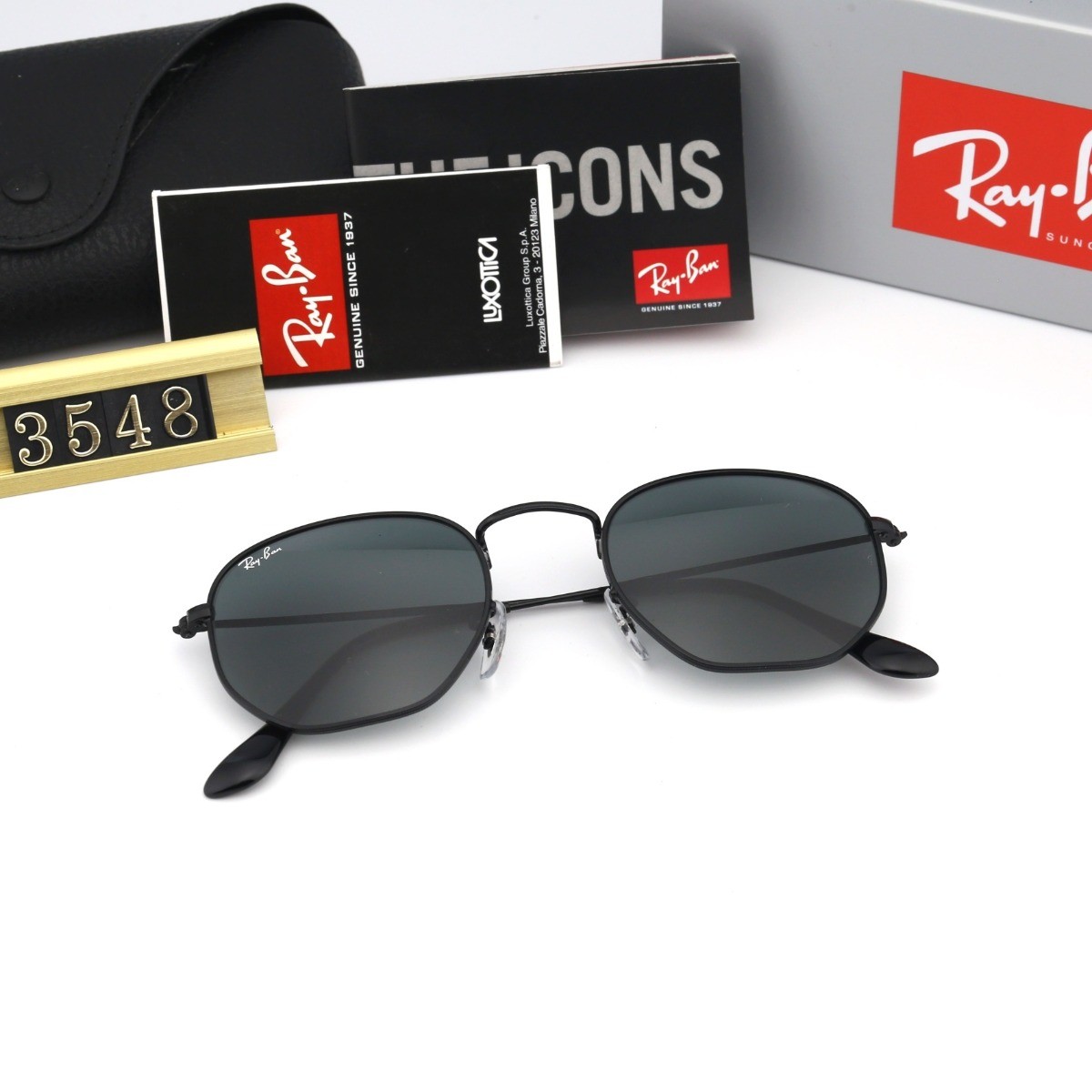 Ray Ban RB3548 Sunglasses Black/Black