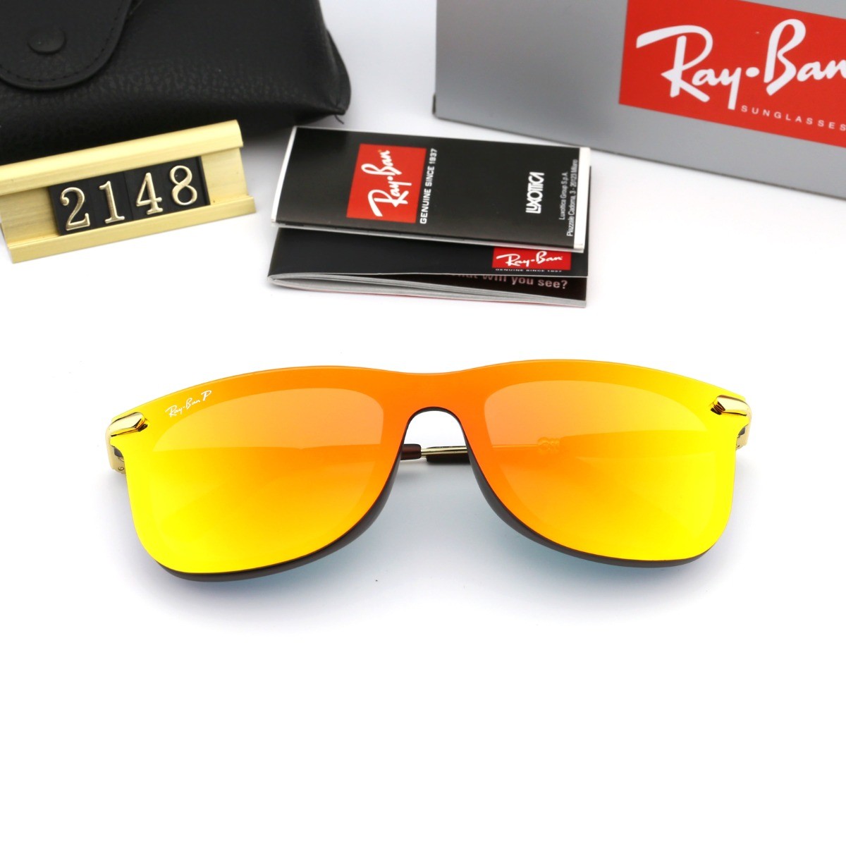 Ray Ban RB2148 Sunglasses Mirror Orange/Black