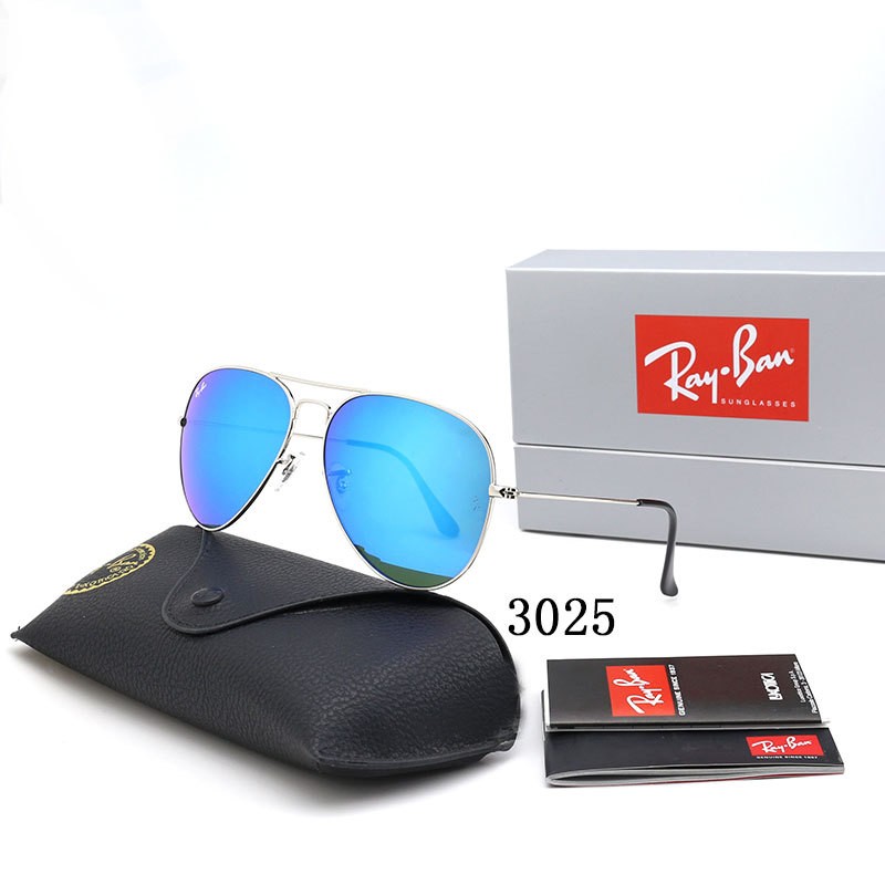 Ray Ban RB3025 Sunglasses Blue/Silver