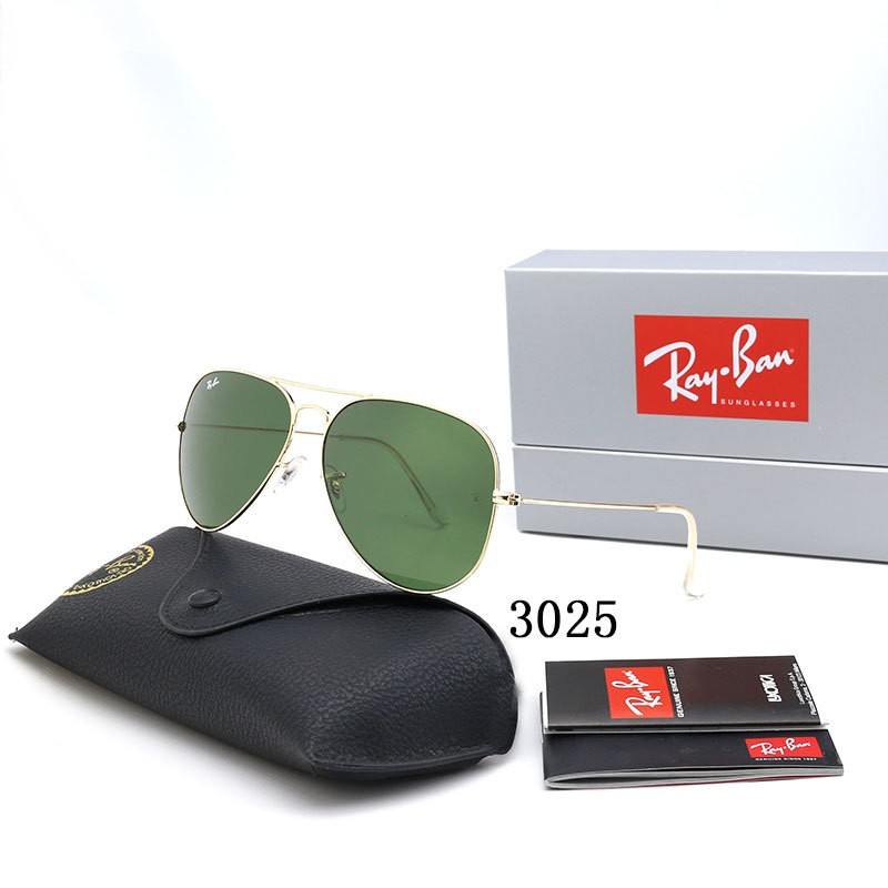 Ray Ban RB3025 Sunglasses Green/Gold