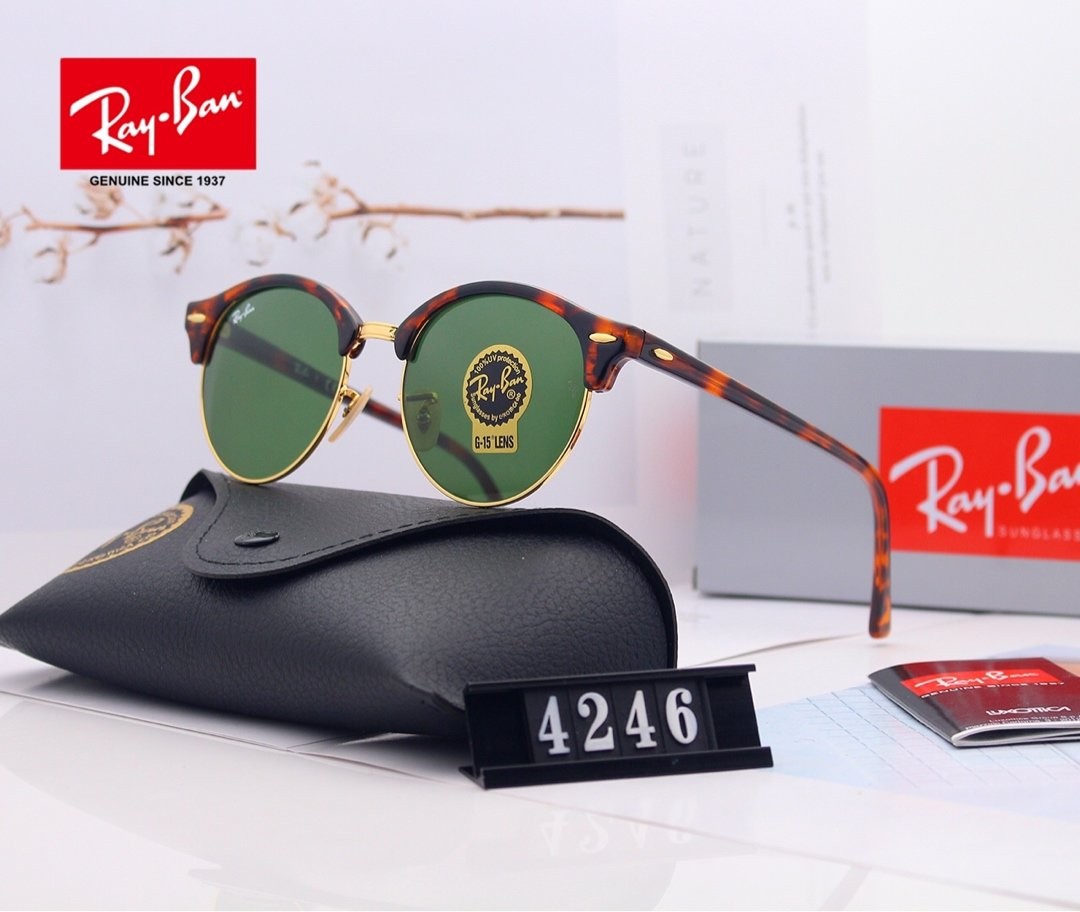 Ray Ban RB4246 Sunglasses Green/Tortoise with Gold