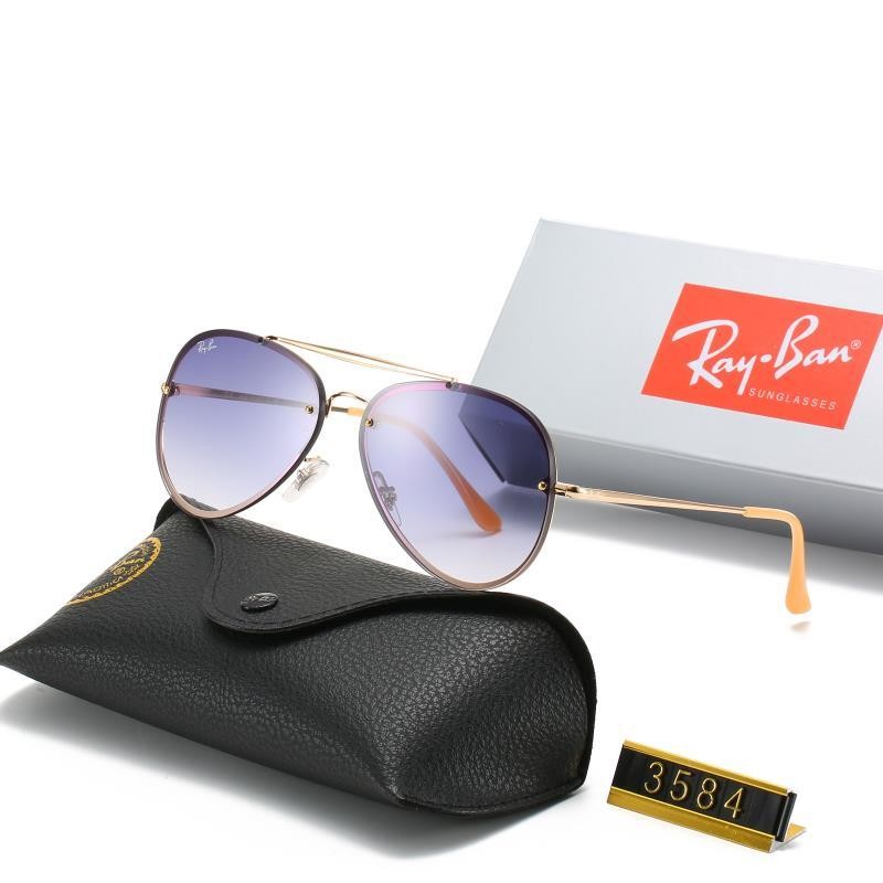 Ray Ban RB3584 Sunglasses Blue/Gold