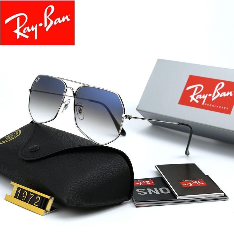 Ray Ban RB1972 Sunglasses Gradient Blue/Silver with Black