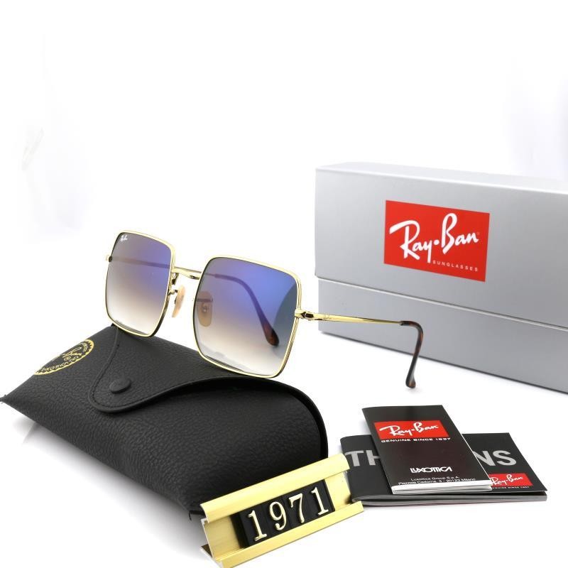 Ray Ban RB1971 Sunglasses Gradient Blue/Gold with Black