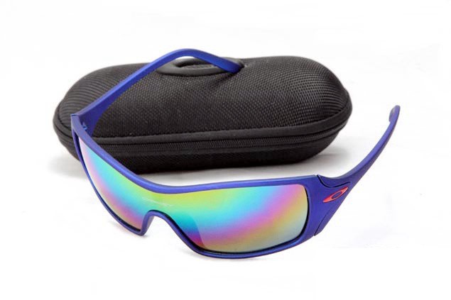 Oakley Dart sunglasses matte blue/colorful iridium