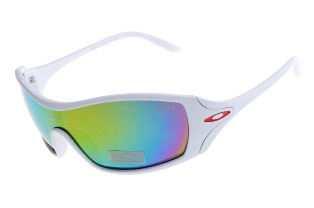 Oakley Dart sunglasses matte white/colorful iridium