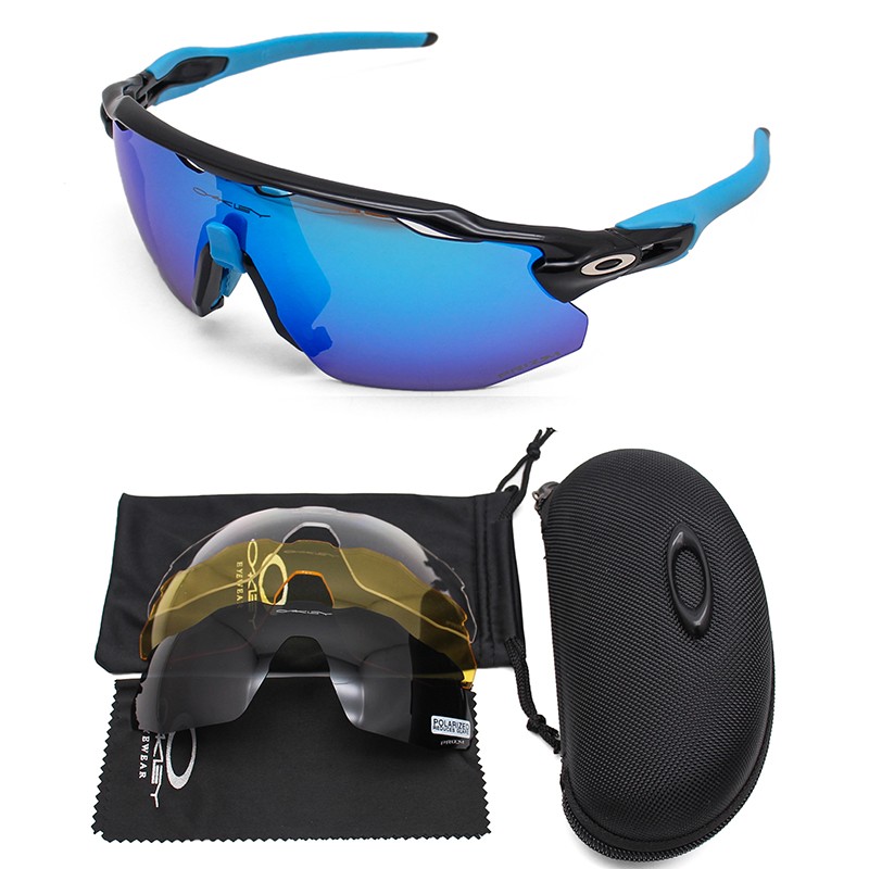 Oakley Radar EV Sunglasses Polished Blue/Blue Iridium