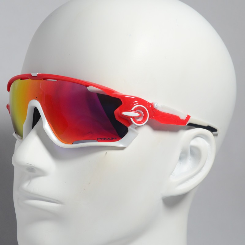 Oakley Jawbreaker Sunglasses Fire with White/Ice Ruby