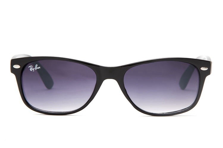 Ray Ban RB2132 Wayfarer Sunglasses Black/Clear Purple