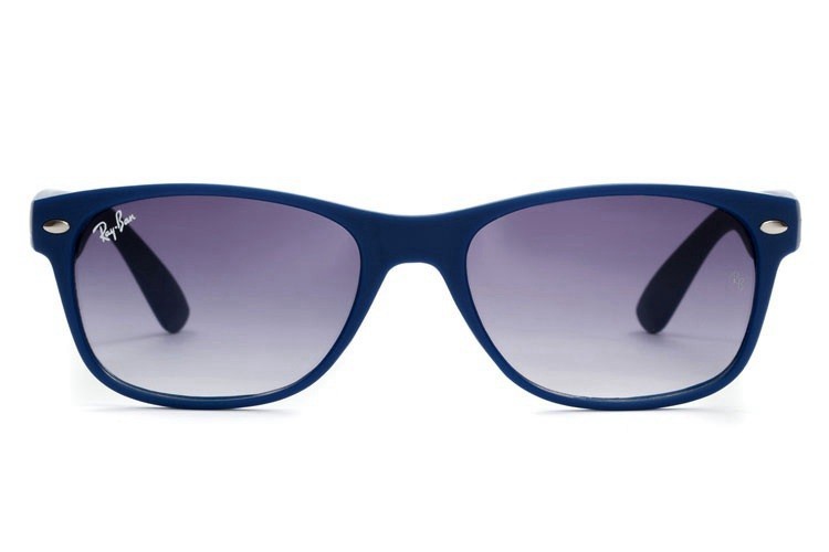 Ray Ban RB2132 Wayfarer Sunglasses Blue/Clear Purple