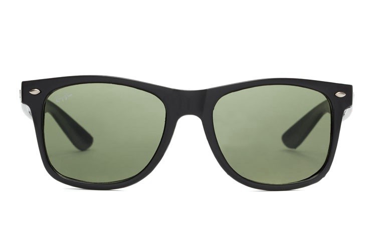 Ray Ban RB2140 Original Wayfarer Sunglasses Black/Bright Green