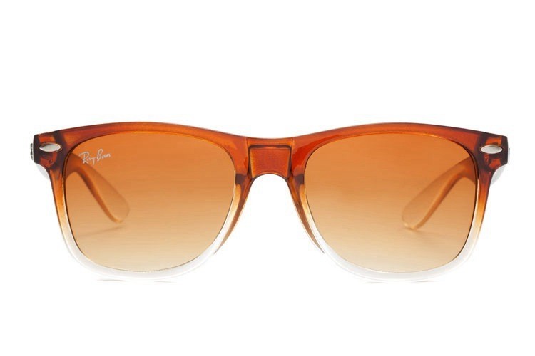 Ray Ban RB2140 Original Wayfarer Sunglasses Clear Brown/Light Orange