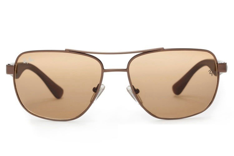 Ray Ban RB2483 Aviator Sunglasses Brown/Clear Brown