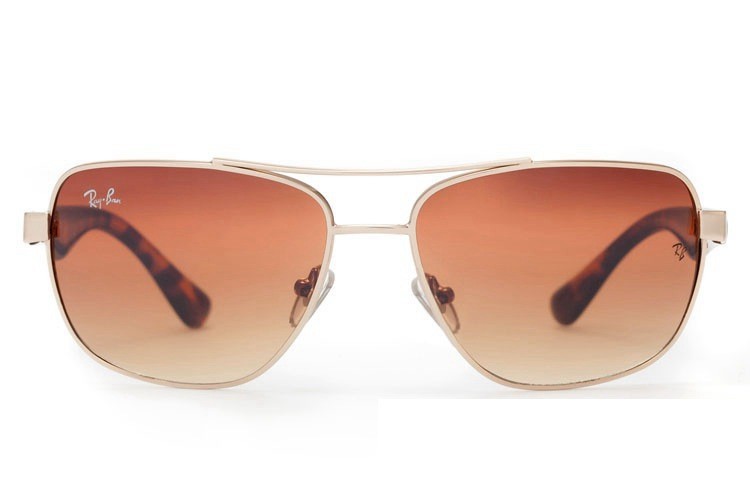 Ray Ban RB2483 Aviator Sunglasses Tortoise/Clear Brown