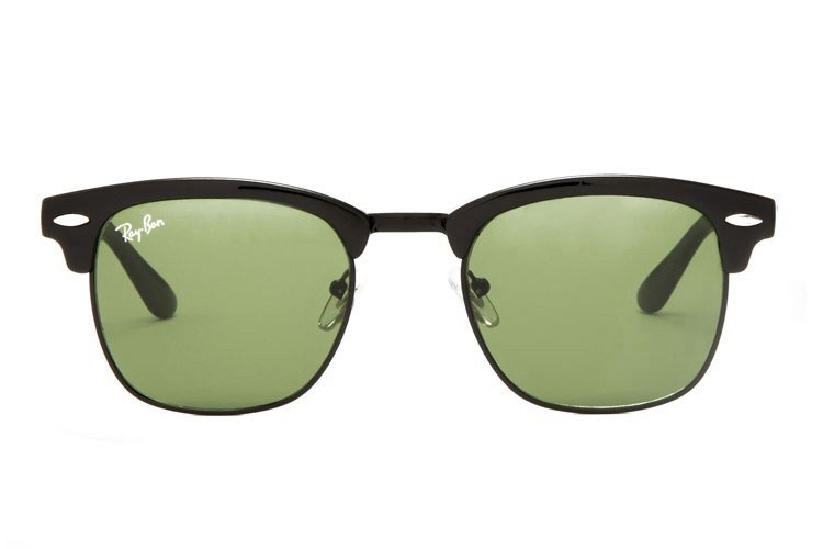 Ray Ban RB3016 Clubmaster Sunglasses Black/Green