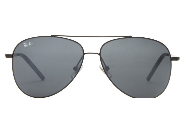 Ray Ban RB3811 Aviator Sunglasses Black/Dark Gray